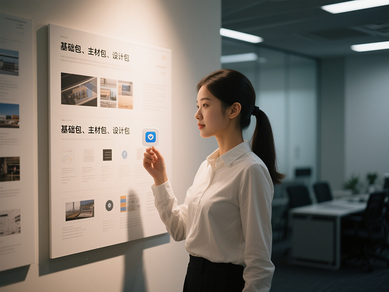 辦公室裝修基礎(chǔ)包、主材包、設(shè)計包